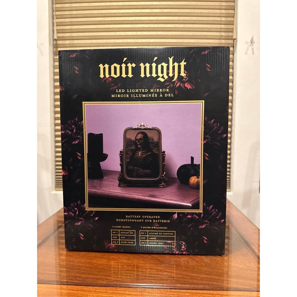 Brand New Noir Night Mona Lisa LED Lighted Mirror - Viral Halloween Decor 2026